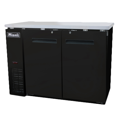 Migali C-BB48-HC Gabinete de barra trasera refrigerado de dos secciones Competitor Series®, 115 V/60/1 fase