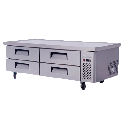 Migali C-CB72-76-HC Base para chef/soporte para equipo refrigerado de dos secciones Competitor Series®, 115 V/60/1 fase