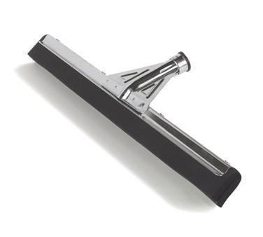 Carlisle 36682400 22" Floor Squeegee Head - Heavy Duty, Rubber Blade, Metal Frame, Black