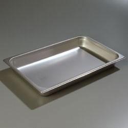 Carlisle DuraPan Stainless Steel Half Size Pan - 5.2 Quart, 20.5" Length, Light Gauge