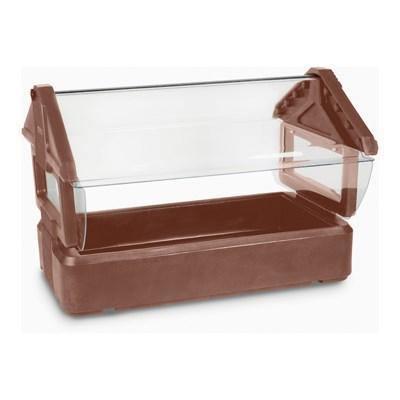 Carlisle 660001 Table Top Food Bar - (3) Full-Size Pan Capacity, Polyethylene, Brown