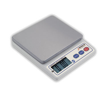 Báscula Detecto PS4, control de porciones digital, modelo de mostrador de carga superior, pantalla digital, 4 lb. x 0.1 oz./2000 g. x 1 g., NSF