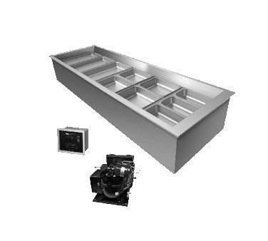 Hatco CWBR-5 Recipientes empotrados refrigerados remotos - Tamaño de bandeja (5), aluminio/acero inoxidable