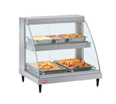 Hatco GRCD-1PD 20" Glo-Ray Full Service Double Shelf Merchandiser - 120V, 860W