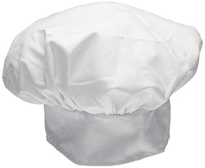 Gorro de chef ajustable HI-LITE 110 de 13" de alto, color blanco