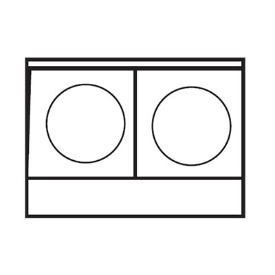 Imperial IHPA-2-24-E Placa calefactora, eléctrica, encimera, 24", (2) elementos de placa redonda, tapa sólida, CE