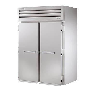 True STR2RRI-2S Refrigerador enrollable de dos secciones con (2) puertas de acero inoxidable