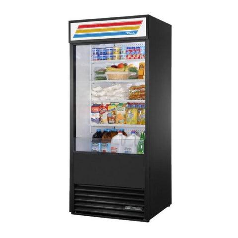 One-Section Vertical Open Display Case Merchandiser Black
