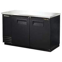Refrigerador de barra trasera de dos secciones con (2) puertas sólidas batientes