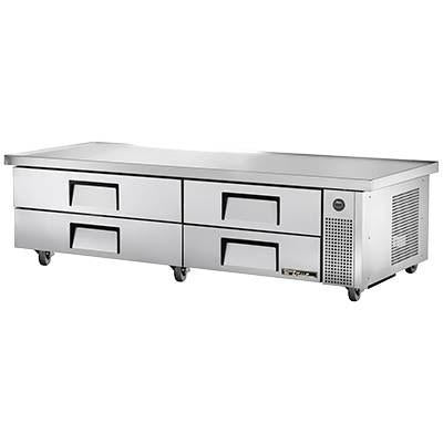 Base Chef Refrigerada, 4 Cajones, Ruedas de 4", 115v