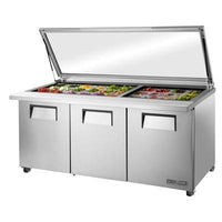 Mesa para preparar sándwiches/ensaladas de 72" con base refrigerada, 115v