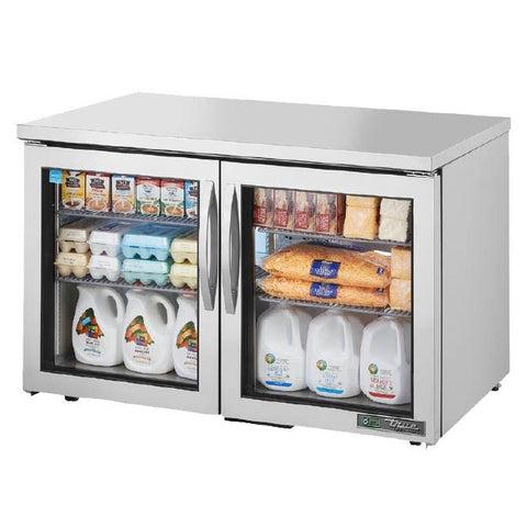 True TUC-48G-LP-HC~FGD01 Refrigerador bajo encimera de 12 pies cúbicos con 2 secciones y 2 puertas, 115 V