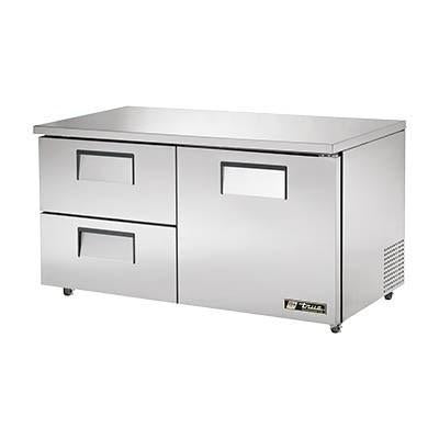 True TUC-60D-2-ADA-HC Refrigerador bajo encimera de 15,5 pies cúbicos con 2 secciones, 1 puerta y 2 cajones, 115 V