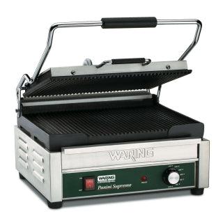 Waring WPG250 Parrilla eléctrica para sándwich/panini individual, 120 V