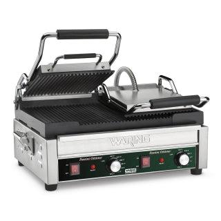 Waring WPG300 Parrilla eléctrica dual para sándwiches/paninis, 240 V/60/1 fase