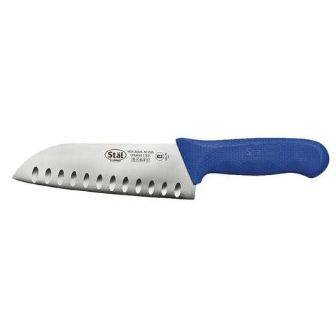 Winco KWP-70U Stal 7” Santoku Knife, Blue