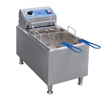 Freidora Globe PF16E, eléctrica, encimera, 16 lbs. capacidad de aceite, 208v/60/1-ph