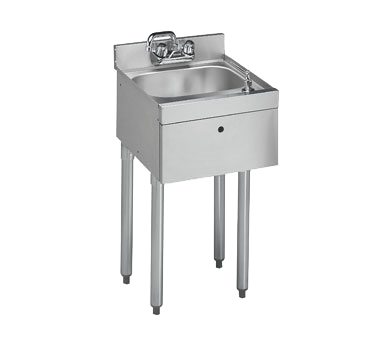 Krowne 18-18ST Underbar Hand Sink Unit, 18"W x 18-1/2"D, 3-1/2"H