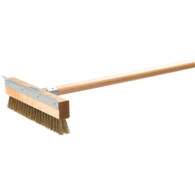 Carlisle 4029300 Sparta® Pizza Oven Brush & Scraper Head (only), 10" long, 1-1/4"L crimped brass wire bristles