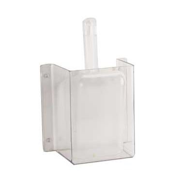 Cal-Mil 624 Scoop Guard 4 1/4"Wx8"Dx11 3/4"H, Polycarbonate