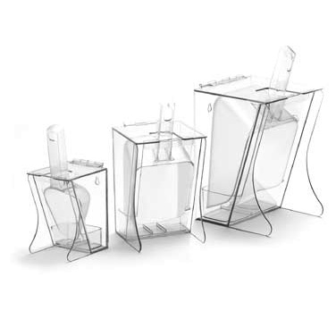 Cal-Mil 792 Scoop Holder 7 1/2"Wx7"Dx13"H, Freestand, Polycarbonate, Clear, NSF