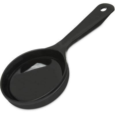 Carlisle 493003 Measure Misers 6 Oz. Black Short Handle Portion Spoon