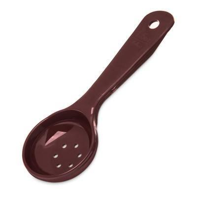 Carlisle 496101 Measure Misers 1.5 Oz. Reddish Brown Short Handle Perforated Portion Spoon
