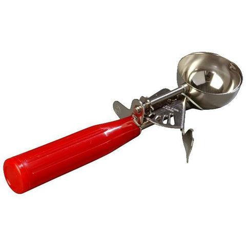 Carlisle 60300-24 Size 24 Disher with 1-3/4 Oz Capacity, Stainless Bowl, Red