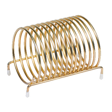 Winco CS-3 Check Caddy, 3" dia., round, brass-plated