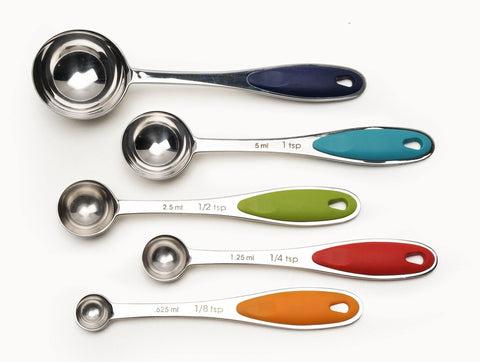 RSVP CSPN-5 ENDURANCE® Colorful Measuring Spoon Set (5)