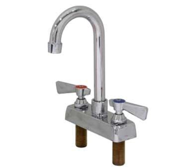 AA-420G 4" Deck Mount NO LEAD Faucet with 3-1/2" Gooseneck Spout