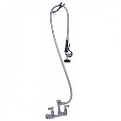 AA-987G 8" Wall Mount Heavy Duty Pre-Rinse Faucet With Vacuum Breaker