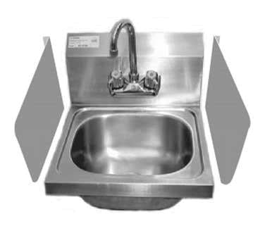 GSW USA SP-S1520 Splash Guard For Hand Sink, Wall Mount, 15"W X 20"H, ETL