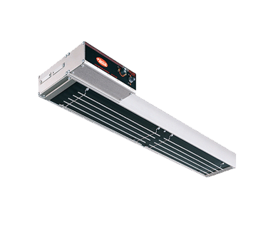 Hatco GRAIHL48 Glo-Ray® Infrablack Foodwarmer, high wattage with lights, metal sheathed heating element, single heater housing, aluminum construction, 1340 watts, NSF, cUL, UL