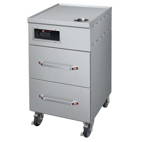 Hatco HRDW-2U Two-Drawer Rice Warmer with Utensil Well and Pan- 120V, 700W