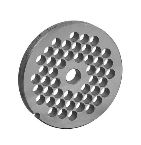 Alfa International 22-5/16-HBLS Chopper/Grinder Steel Plate, 5/16" Hole, Hub Size #22,