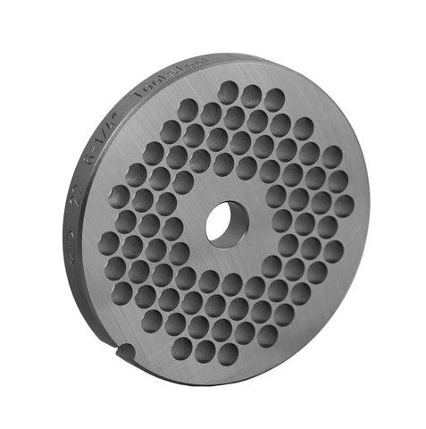 Alfa International 22-1/4-HBLS Chopper/Grinder Steel Plate, 1/4" Hole, Hub Size #22