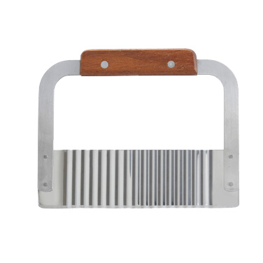 Winco SRT-7 Serrator, 7", stainless steel, wood handle