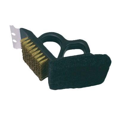 Thunder Group PLSB703 7" X 3-1/2" X 4" Heavy-Duty Steel Bristles