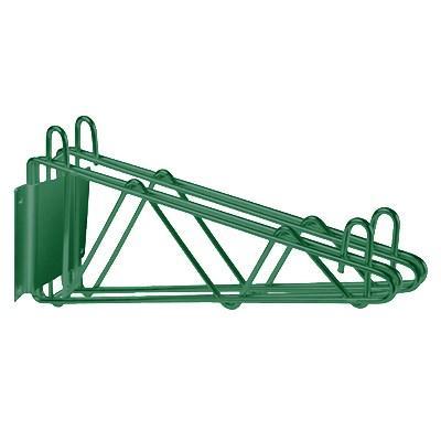 Thunder Group WBEP214 Wall Bracket, 14"D, Double, Epoxy Coated, Green, NSF