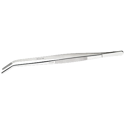 Winco TTG-10C Tweezer Tong, 10", curved, dishwasher safe, 18/8 stainless steel