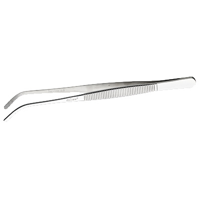 Winco TTG-8C Tweezer Tong, 8", curved, dishwasher safe, 18/8 stainless steel