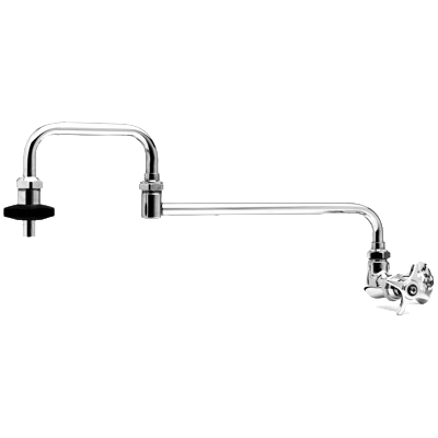 T&S B-0592 18" Wall Mounted Pot Filler Faucet with Single Control Faucet