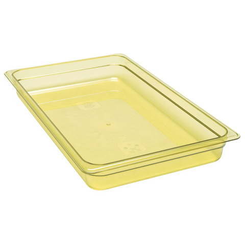 Cambro 12HP150 H-Pan (Full size) High Heat Food Pan, Amber, NSF