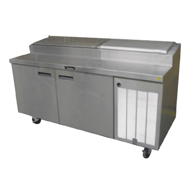 Delfield 18672PTBMP Refrigerated Two-Section Pizza Table, 115v