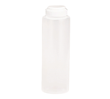 TableCraft Products 2108C-1 Clear Squeeze Bottle - 8 oz., Made in USA
