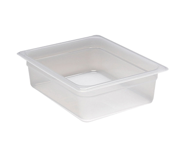 Cambro 24PP190 Food Pan (1/2-Size, 4 inch Deep), Polypropylene, Translucent, NSF