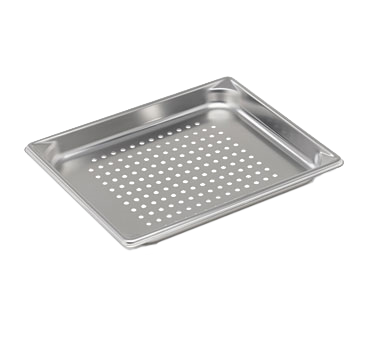 Vollrath 30213 Super Pan V® (Half-Size) Perforated Food Pan, 1.25"Deep, Stainless Steel