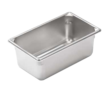 Vollrath 30942 Super Pan V® Ninth-Size Food Pan, 4"Deep, Stainless Steel