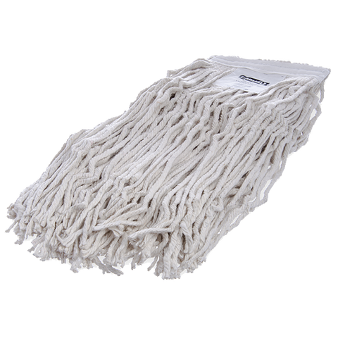 Carlisle 369824B00 Flo-Pac Wet Mop Head, #24, large, 4 ply, cut-end